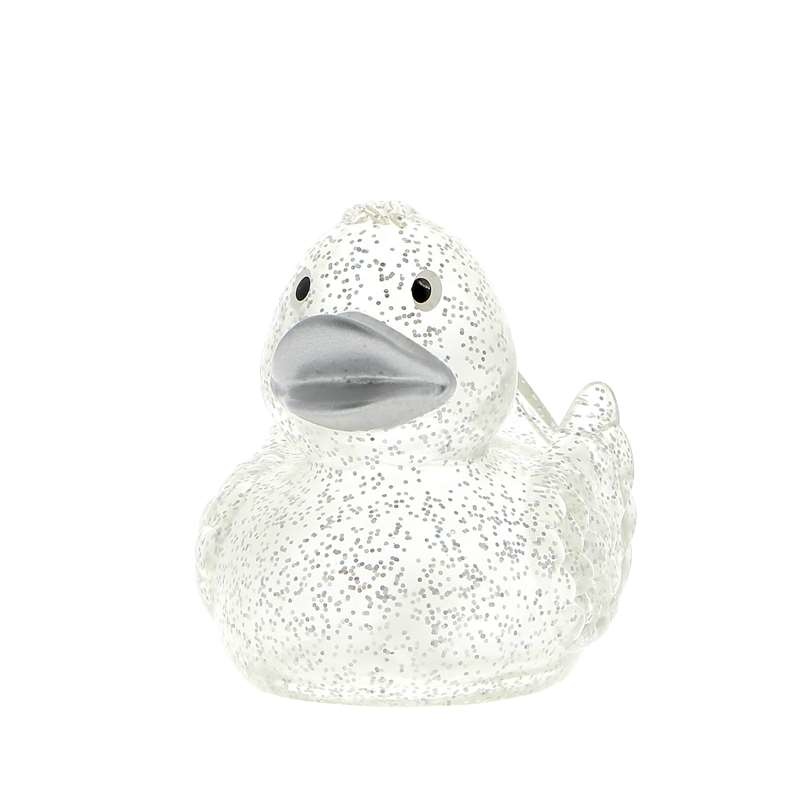 Duck glitter argento
